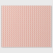 Seepferd-Doodle-Ornament: rosa Hintergrund. Geschenkpapier (Flach)