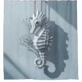 Seepferd Duschvorhang (Vorderseite)