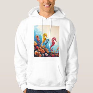 "Seepferd Family Sweatshirt: Underwater Elegance" Hoodie