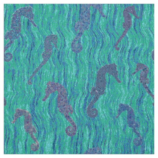 Seepferd Fantasea Stoff (Muster)