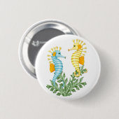 Seepferd Fantasy Button (Vorne & Hinten)