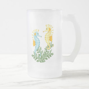 Seepferd Fantasy Mattglas Bierglas
