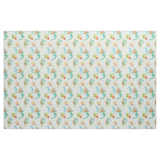 Seepferd Fantasy Stoff (Yard (91,4 cm))