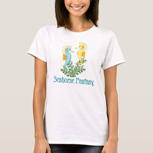 Seepferd Fantasy T-Shirt (Vorderseite)