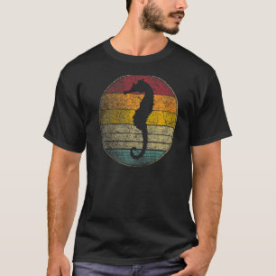 Seepferd Fisch Ozean Vintage abgenutzt Retro 70er T-Shirt