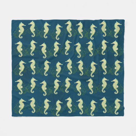 Seepferd Fleece Blanket (Vorderseite (Horizontal))
