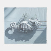 Seepferd Fleecedecke (Vorderseite (Horizontal))
