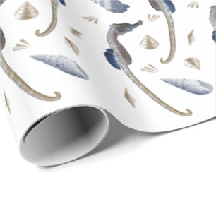 Seepferd Frenzy Wrappin Paper Geschenkpapier