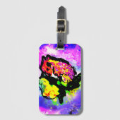 Seepferd Freude  Gepäckanhänger (Vorderseite Vertikal)