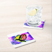 Seepferd Freude  Rechteckiger Pappuntersetzer (Vor Ort)