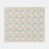 Seepferd Gardens PastellOcean Pattern Fleecedecke (Vorderseite (Horizontal))