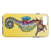 Seepferd-Gelb Case-Mate iPhone Hülle (Rückseite (Horizontal))