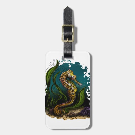 Seepferd Gepäckanhänger (Vorderseite vertikal)