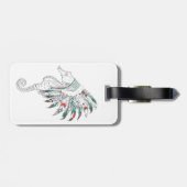 Seepferd Gepäckanhänger (Rückseite horizontal)