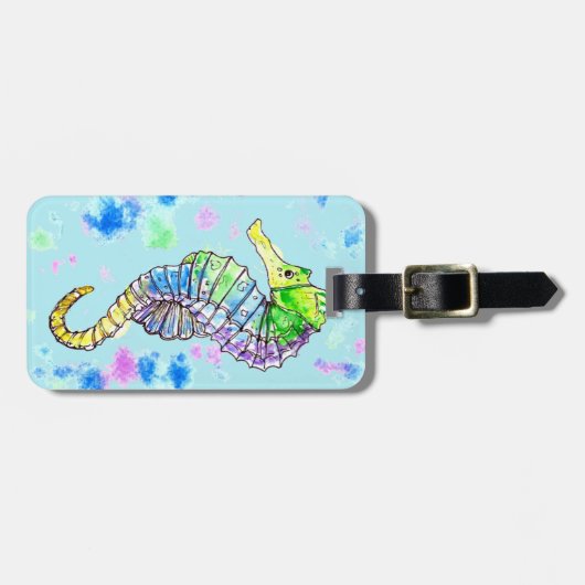 Seepferd Gepäckanhänger (Vorderseite horizontal)