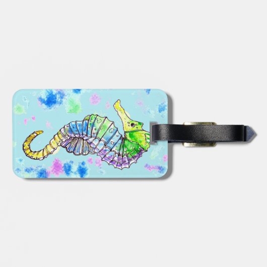 Seepferd Gepäckanhänger (Rückseite horizontal)