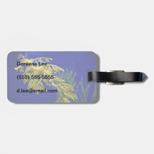 Seepferd Gepäckanhänger (Rückseite horizontal)