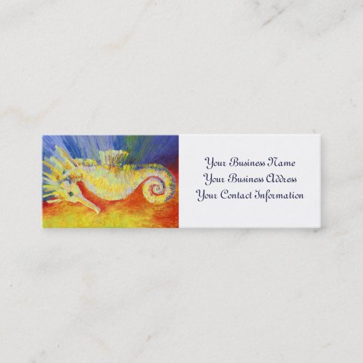 Seepferd-Geschäfts-Karte Mini Visitenkarte (Vorderseite)