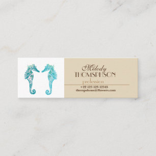 Seepferd-Geschäfts-Karten Mini Visitenkarte