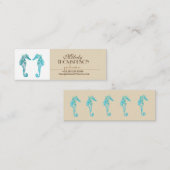 Seepferd-Geschäfts-Karten Mini Visitenkarte (Vorne/Hinten)