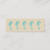 Seepferd-Geschäfts-Karten Mini Visitenkarte (Rückseite)