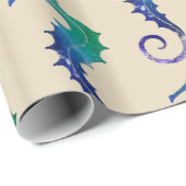 Seepferd Geschenkpapier (Rolleneckpunkt)