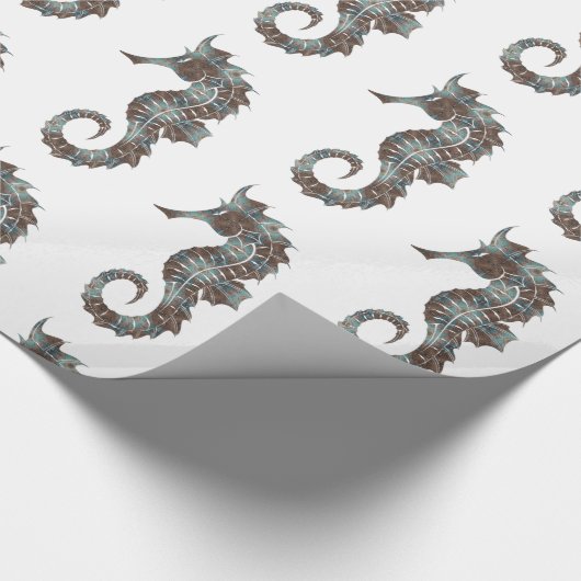 Seepferd Geschenkpapier (Ecke)