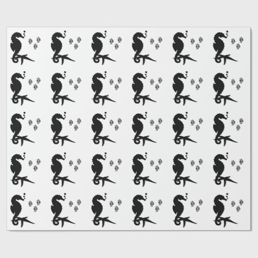 Seepferd Geschenkpapier (Flach)