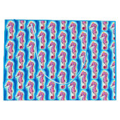 Seepferd-Geschenktasche Große Geschenktüte (Rückseite)