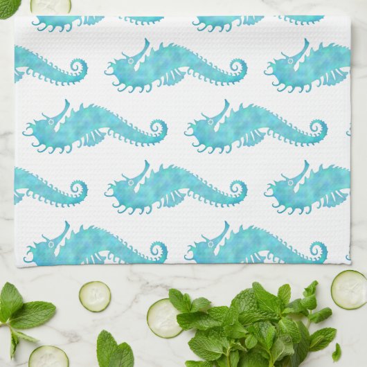 Seepferd Geschirrtuch (Gefaltet)