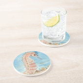 Seepferd Getränkeuntersetzer (Seite)