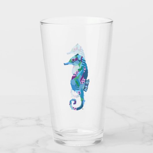 Seepferd Glassware Tumbler Stein (Rückseite)