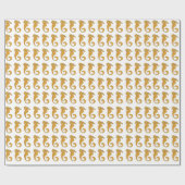 Seepferd - Glossy Wrapping Paper, 30" x 15' Geschenkpapier (Flach)