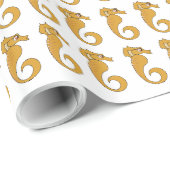 Seepferd - Glossy Wrapping Paper, 30" x 15' Geschenkpapier (Rolleneckpunkt)