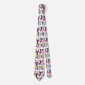 Seepferd Graphics in Rainbow Colors Krawatte (Vorderseite)