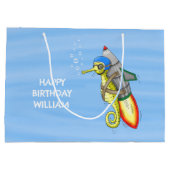 Seepferd Große Geschenktüte (Rückseite)