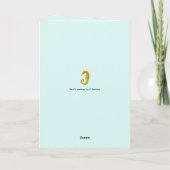 Seepferd Happy Birthday Card Karte (Rückseite)