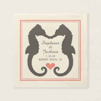 Seepferd Heart Serviette