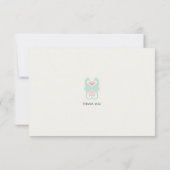 Seepferd-Herz-Strand-Hochzeit küssend, danke (Rückseite)