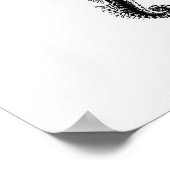 Seepferd Illustration Poster (Ecke)