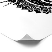 Seepferd Illustration Poster (Ecke)