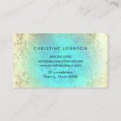 Seepferd Imitate Glitzer Logo Visitenkarte (Rückseite)