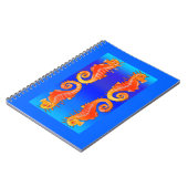 Seepferd in hellen Farben Notizblock (Linke Seite)