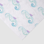 Seepferd in Pastelltönen Seidenpapier (Ausschnitt)