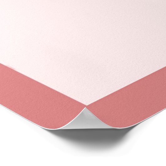 Seepferd in rosa poster (Ecke)