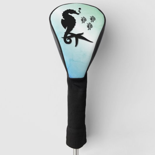 Seepferd ins Grüne Golf Headcover (Vorderseite)