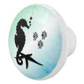 Seepferd ins Grüne Keramikknauf (Rechts)