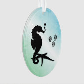 Seepferd ins Grüne Ornament (Vorderseite)
