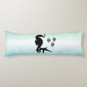 Seepferd ins Grüne Seitenschläferkissen (Vorderseite)