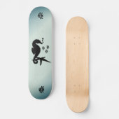 Seepferd ins Grüne Skateboard (Vorderseite)